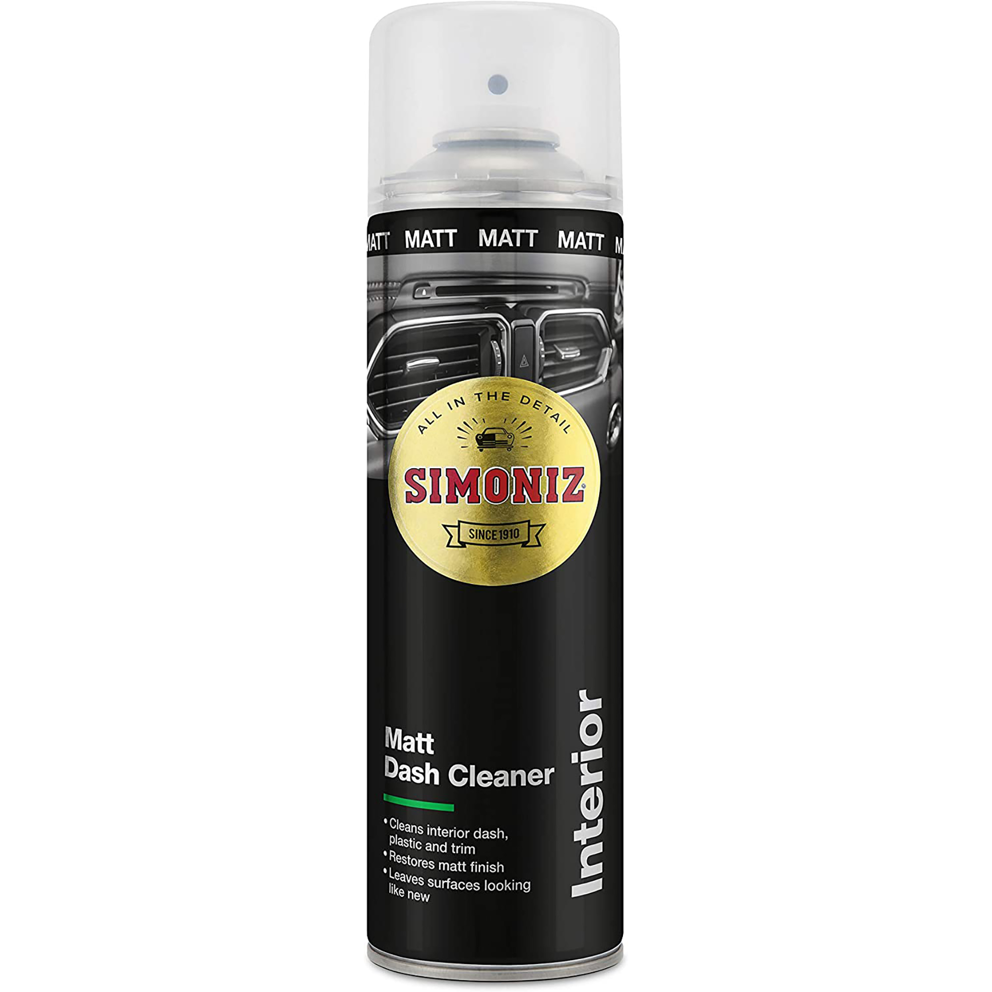 Simoniz Matt Finish Foaming Dash Cleaner Aerosol (500ml) (MTFDC