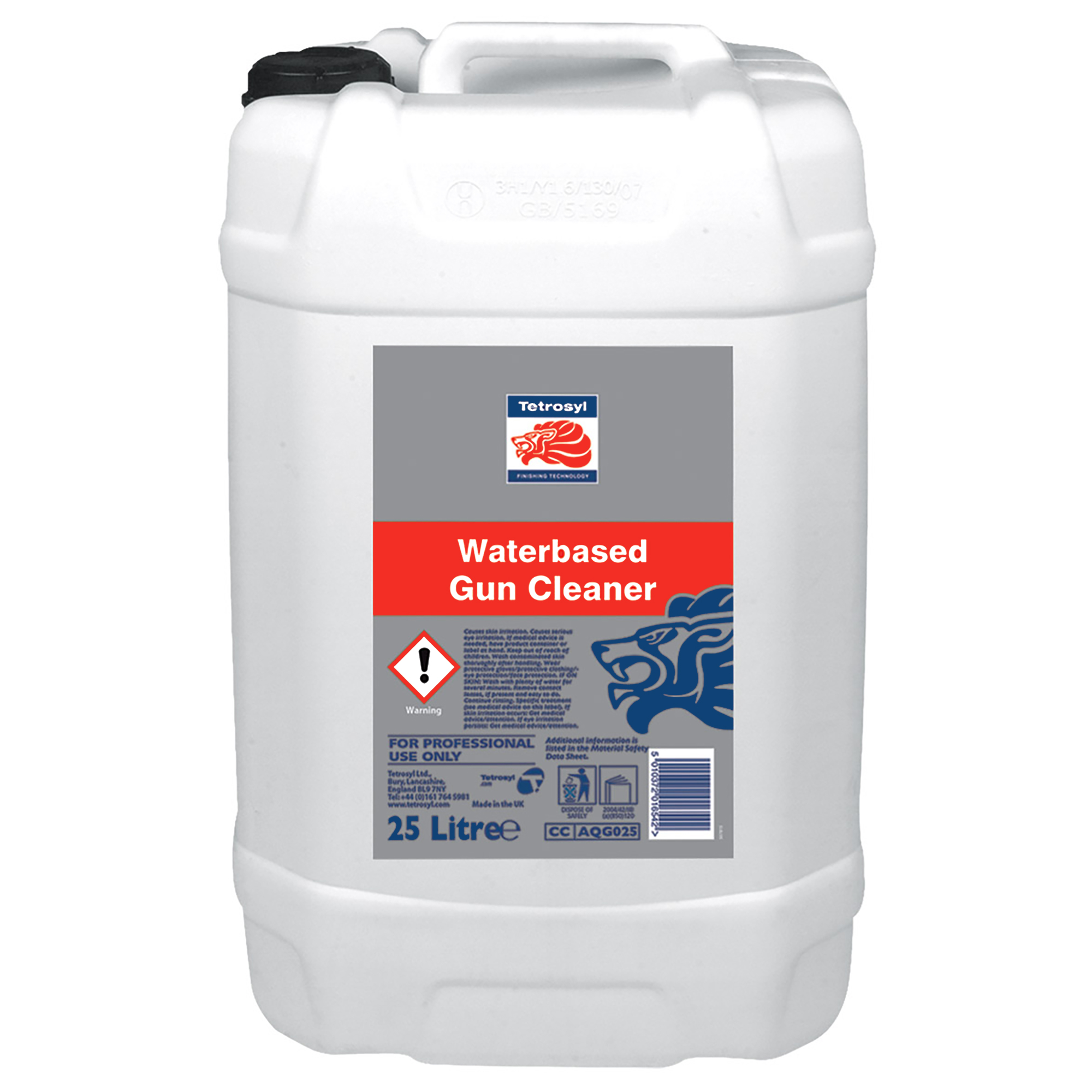 Tetrosyl Waterbased Gun Cleaner 25 Litres (AQG025) spray guns direct