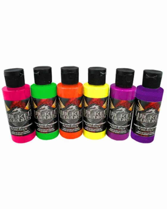Createx Wicked Colors Set (Fluorescent) SpraygunsDirect.co.uk