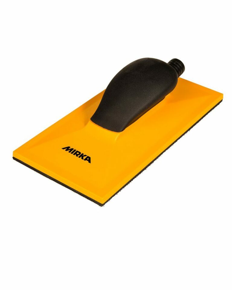 MIRKA Handschliffblock 70x198mm - 22-Loch Absaugung Für Staubfreies Schleifen - Profi Qualität