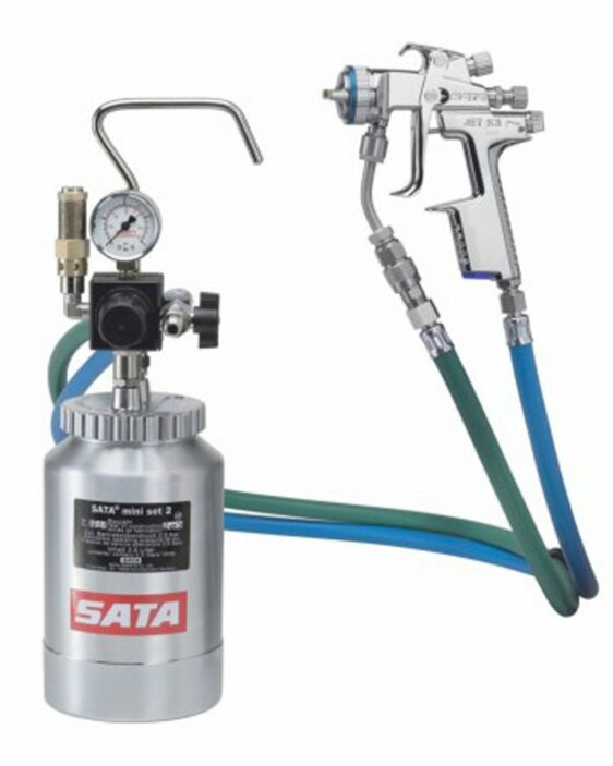 SATA Mini Set 2 Pressure Pot (2 Litre) with SATAjet 3000 K RP OR HVLP