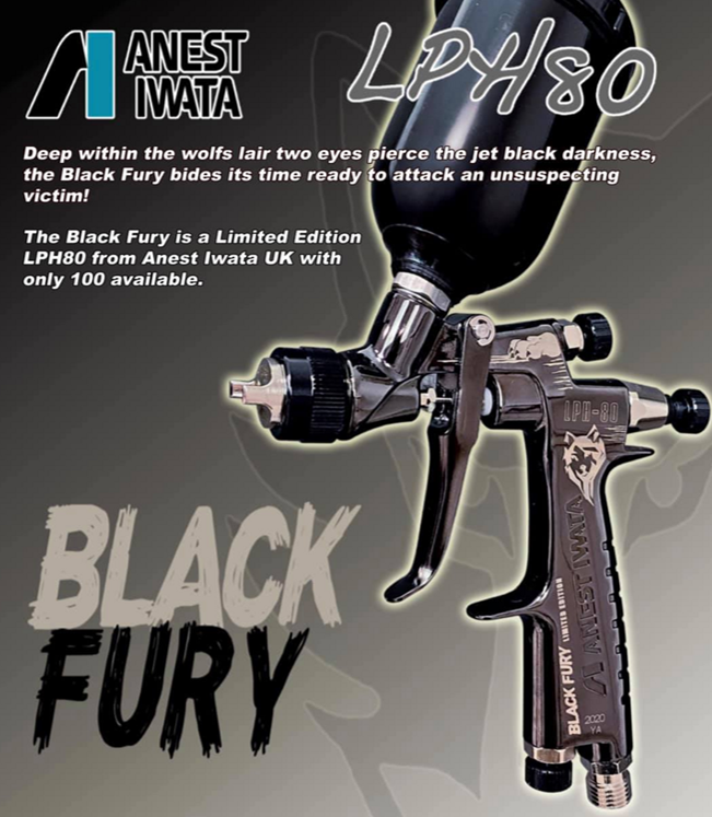 Iwata LPH80 2 Gun Kit *1.2 Only* Red & Black Fury SpraygunsDirect.co.uk