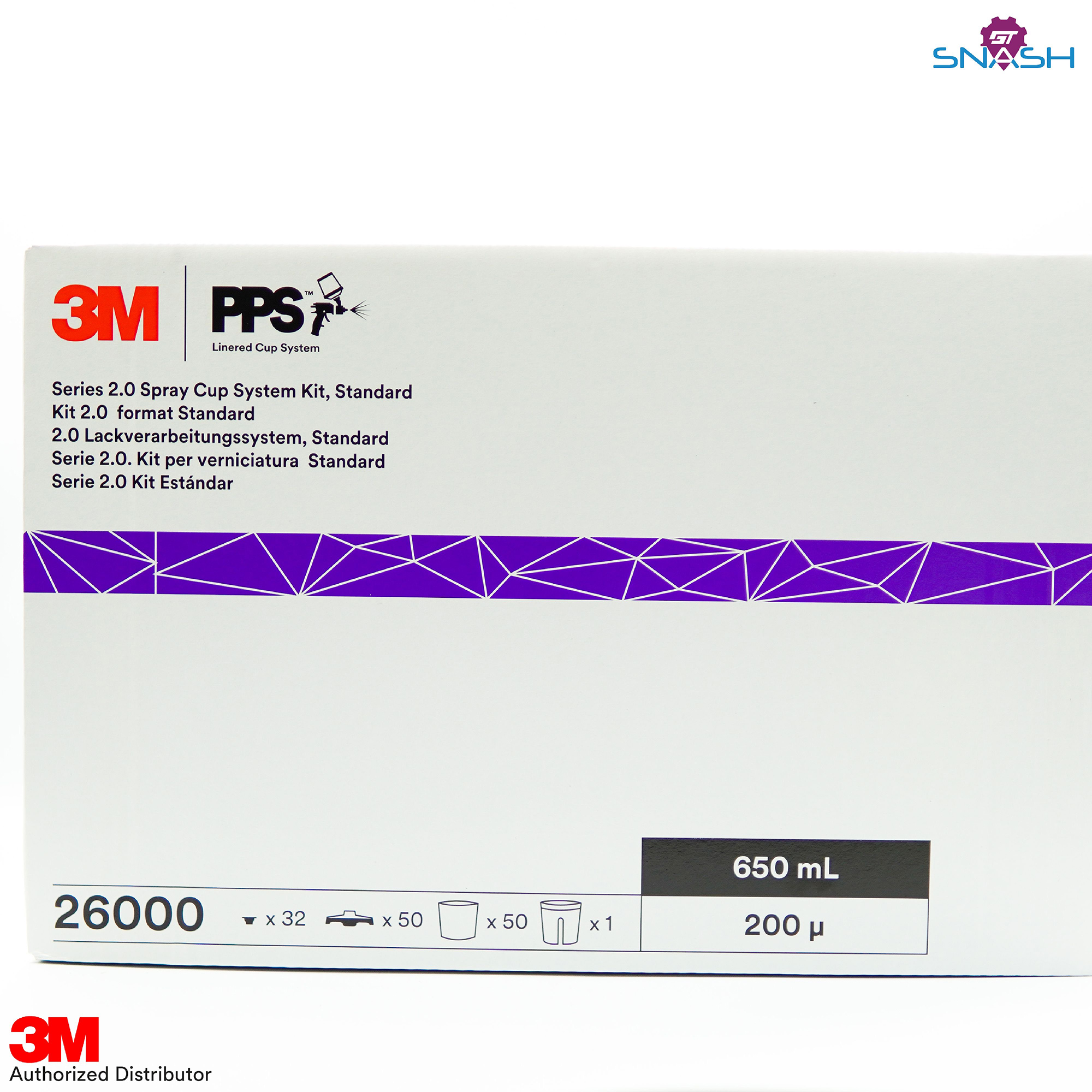 Kit Recharge PPS Series 2.0 3M - 12 Couvercles, Godets, Bouchons - Pour Pistolet Peinture, Filtre 200 Microns